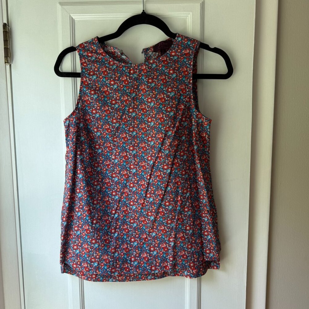 J. CREW Liberty Fabric Sleeveless Tank Shirt